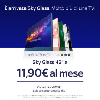 Sky Glass, la prima TV di Vieni a provarla in negozio